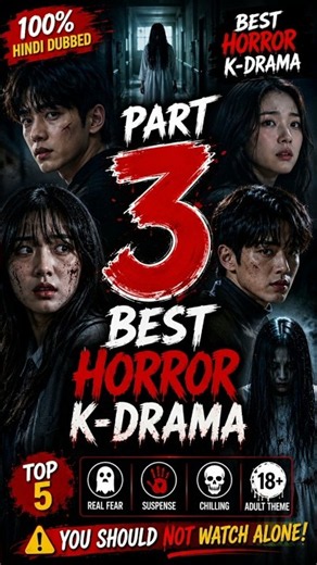 Top 5 Best Horror K-Dramas Part 3 😱 | Hindi Dubbed Horror Series #shorts