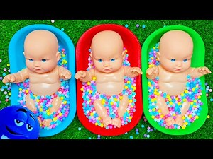 Baby Dolls Enjoying a Colorful Playtime