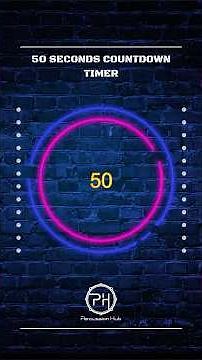 50 SECONDS COUNTDOWN TIMER