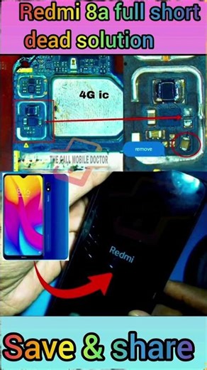 Redmi 8a full shorting solution