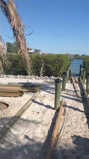 New dock prep in Apollo Beach #dockbuilder #docks