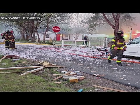 Apparent explosion sparks house fire, evacuations in Lake Dallas