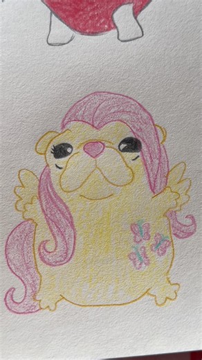 Fluttershy 💞 #art #fanart #mlp