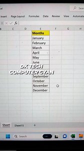 Create Excel Sheets With Month Names #Pivot Table Trick In Excel #shorts #exceltips #excelshorts #msexceltricks #exeltricks #exel #computer #ExcelTipsAndTricks #exceltricks #amazingexceltrick #excelformulatips #dktechcomputergyan | DK TECH Computer GYAN