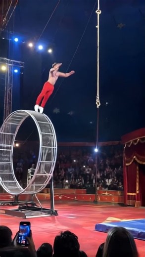 Why Did He Jump Without Looking? 🤯 #circus #stunt #usa #viral #viralshorts