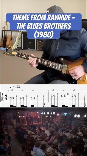 Theme from Rawhide -The Blues Brothers (1980) | Guitar Solo Cover with TABS