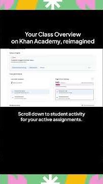 Teachers, here's how to use the Class Overview on Khan Academy