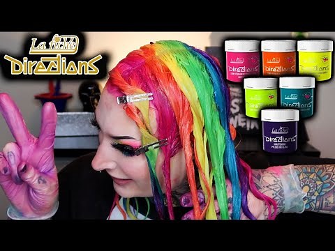 Trying Directions Hair Dye | NEON FLUORESCENT RAINBOW
