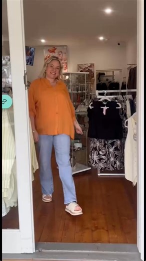 Georgia’s styling our Effy Shirts — now available online and in store!Effortless, breezy, and perfect for layering this season. Don’t wait to grab yours! ✨ https://tsidclothing.com/collections/new-arrivals-1 | TSID Clothing