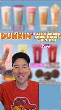 First Look at Dunkin' LATE Summer Menu 🍩🍋 #dunkindonuts #drinks