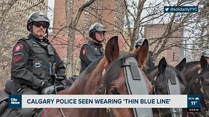 4K views · 122 reactions | Calgary police were seen wearing ‘thin blue line’ patches over the weekend, despite being told to remove them by Friday. As Taylor Braat reports, they are defying a year of engagement with diverse groups by continuing to wear it. | CityNews Calgary | Facebook