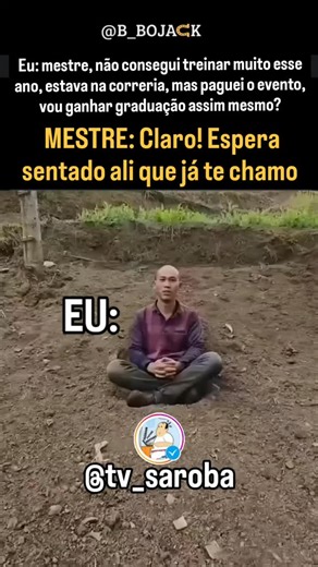 MEMES DE CAPOEIRA on Instagram: "Espera sentado pq em pé cansa @tv_saroba . . Nossos memes são capazes de expressar de forma bem-humorada situações do dia a dia da capoeira e até mesmo críticas sociais ou políticas. Os memes são uma forma de comunicação na cultura digital. #memes #capoeira #memesdecapoeira #briga #rodaderua"
