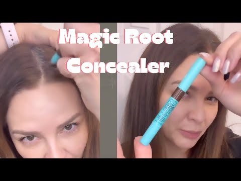 Magic Root Concealer How to cover Roots Grey Hair Instantly | how to cover roots at home