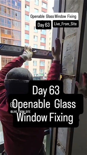 Openable Glass Window Fixing