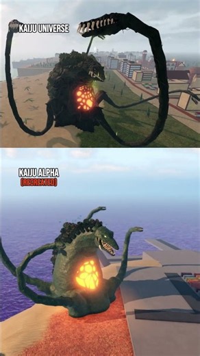 Kaiju Universe (IMAGE) VS Kaiju Alpha (REMAKE) 🔥 #roblox #kaiju #gaming