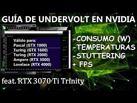 Guía Undervolt Nvidia Paso a Paso en RTX 3070 Ti con Resultados / Mejorar GPU /