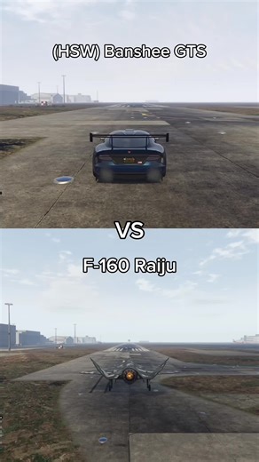 Banshee GTS vs F-160 Raiju: GTA 5 Airport Race