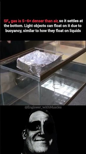 This Gas Can Make Objects Float in Air 😳 | SF₆ Experiment Explained #facts #science #shorts #space