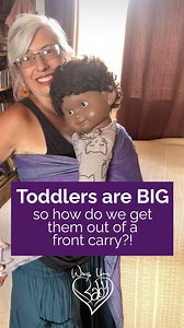 Long Legs Hack for getting toddlers out of a front carry! Our long toddlers still want front cuddles, or breastfeeding in the wrap, or naps on our chest and we treasure these moments when they still feel like our babies ❤️ But it can be so hard to pull them up out of a front carry and try to get those long legs all the way out (without losing a shoe)! Try this hack and let me know how it works for you ⬇️ Or let me know what is working best for you right now ⬇️ Ready? Let’s wrap 🥰 #WrapYourBaby 