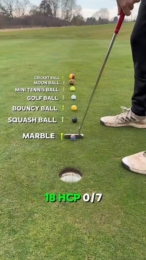 Random ball putting line challenge #viralreelsfb #golffb #challenge #golf #GolfSwing #reels #Sports #Competition #golflife #golfing | Two-Ball Golf