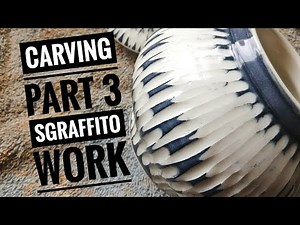 How to do sgraffito carving (with underglaze)👌