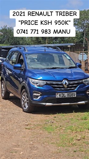 CALL OR WHATSAPP: 0741 771 983 MANU 💰 PRICE: KSH 950,000/= ✔ 50% FINANCING AVAILABLE – Pay Balance Within 24 Months 🔹 Vehicle Specifications • Make : Renault • Model : Triber • Year :2021 • Body Type : Mini Suv • Fuel Type : Petrol • Transmission : Auto • Engine Capacity : 1000 • Vehicle Status : Locally Used 🔹 Description Well-maintained locally used unit available for immediate purchase. Flexible 50% financing option makes ownership easier and more convenient. 📍 Location: Kiambu Road For C