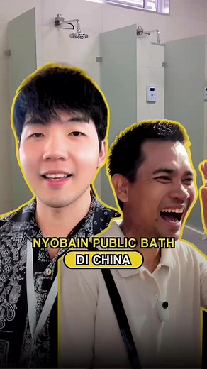 When Indonesian & Malaysian try Public Bath for the first time 😂 #China #Tiongkok