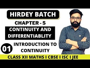 Introduction to Continuity Exercise 5.1 | Class 12th Maths
