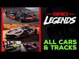 Grid Legends - ALL CARS & TRACKS (Full List) | Todos os CARROS E PISTAS (Lista Completa)