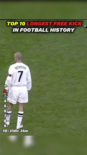 Top 10 Longest Free Kicks in History! ⚽️🚀