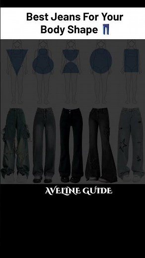 How to Choose the Perfect Jeans for Your Body Shape 👖 #JeansGuide #BodyShape #FashionTips