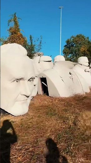 Houston Artist / Legend David Adickes getting creative! His Presidential sculptures are impressive!