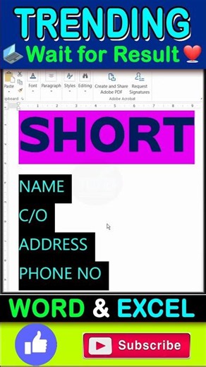 Bullet shortcut in ms word #excel #exceltricks
