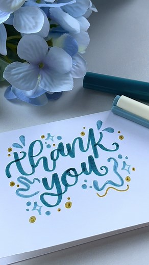 DIY Handmade Aesthetic Thank You Card for Teacher