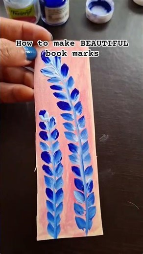 How to make simple and easy and beautiful book marks#sliceofmyday #bookmarks#acrylicpainting#shorts