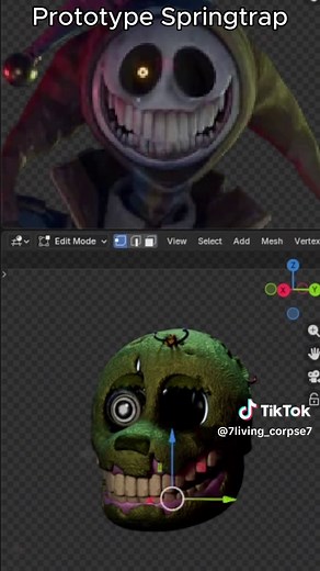 Creating Prototype Springtrap in Blender