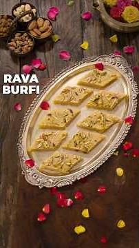 Rava Burfi | Diwali Sweet Recipes | Sooji Burfi | Semolina Burfi Recipe
