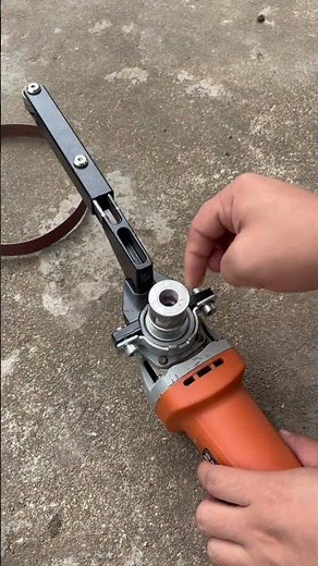 Belt Sander Bracket Angle Grinder Modified Sand Belt #tool #tools #diy #wood #Dynasty