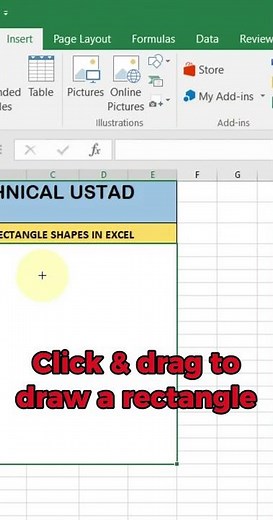 How to Insert a Rectangle in Excel | Insert a Rectangle in Excel Like a Pro