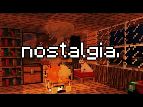 old times… (minecraft music slowed and reverb /w campfire & rain)