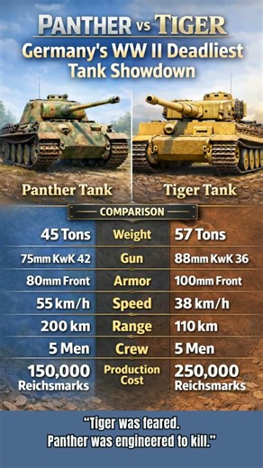 Tiger vs Panther: The WW2 Tank Debate That Still Divides History