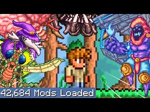 Terraria but I downloaded every single mod