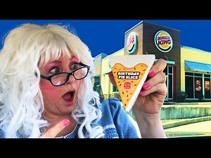 Burger King Birthday Pie Batman Toy Fiery Chicken Sandwich Granny McDonald's Review