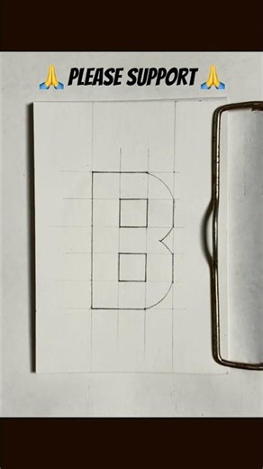 How to Draw Letter B | Easy 2D Alphabet Drawing | Alphabet Drawing for Beginners #shorts