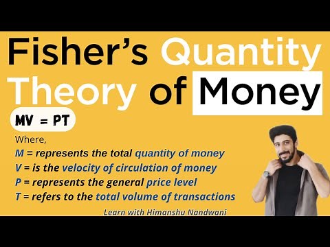 Fisher’s Quantity Theory of Money | Equation of exchange | Economics | BCom | BBA | CA #himanshu