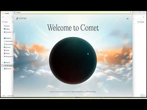 Install Comet Browser on Windows #comet #perplexity
