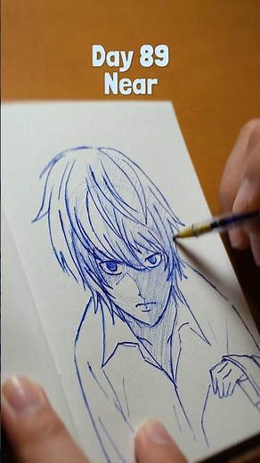Drawing Near with a ball pen! #near #deathnote