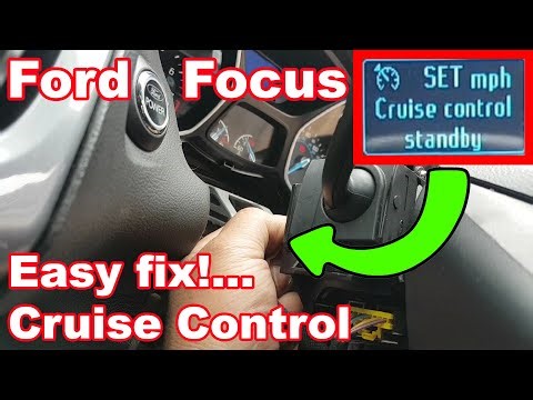 Ford Focus 2013 Cruise Control not working... Fault finding and repair.