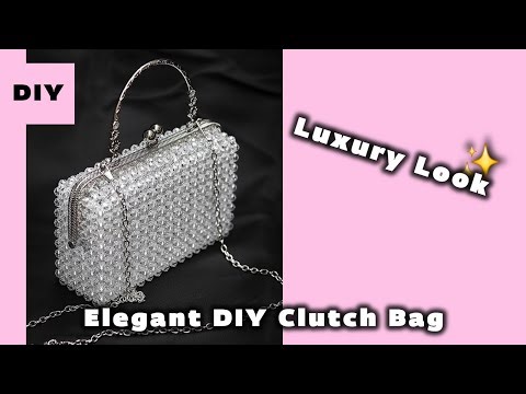 How to Make a Beaded Metal Frame Clutch Bag | Step by Step Tutorial