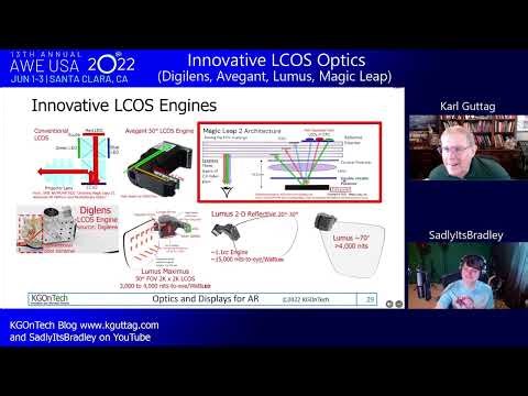 2022 AWE Part 5 of 7 LCOS, DLP, LBS, and Waveguide Vision Correction